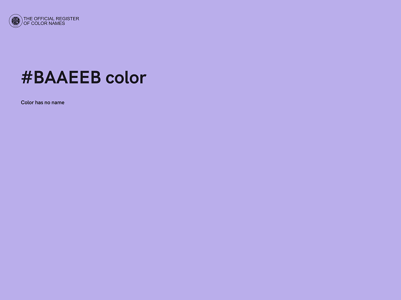 #BAAEEB color image