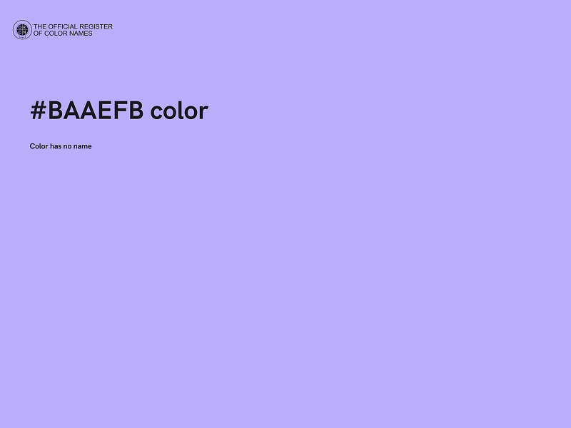 #BAAEFB color image