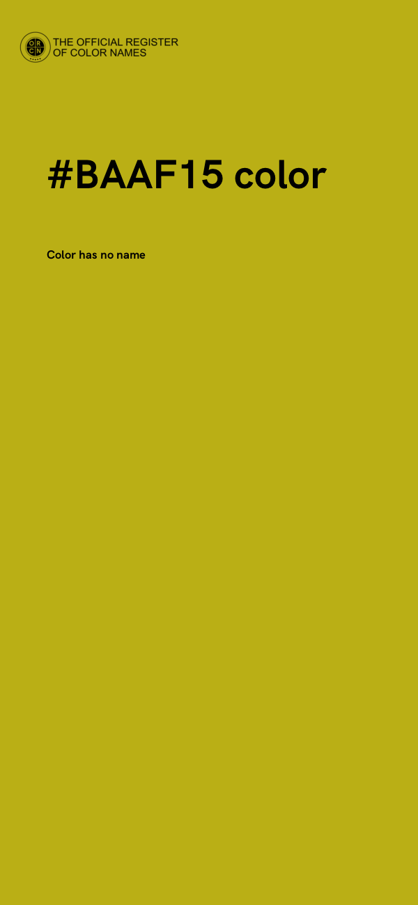 #BAAF15 color image