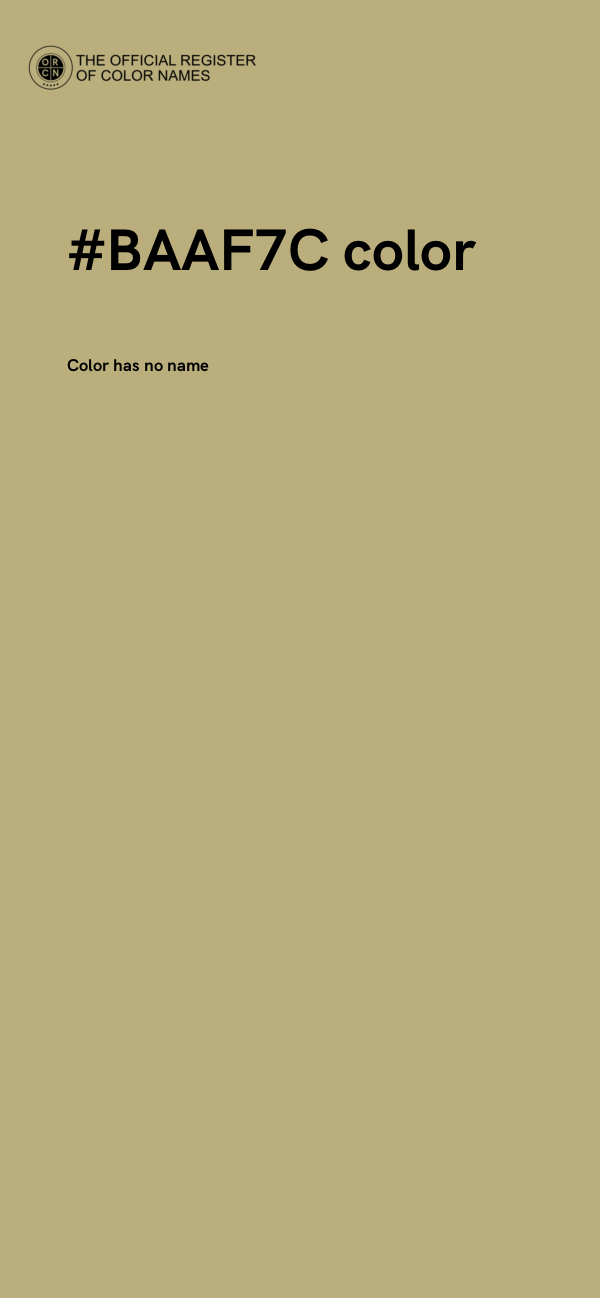 #BAAF7C color image