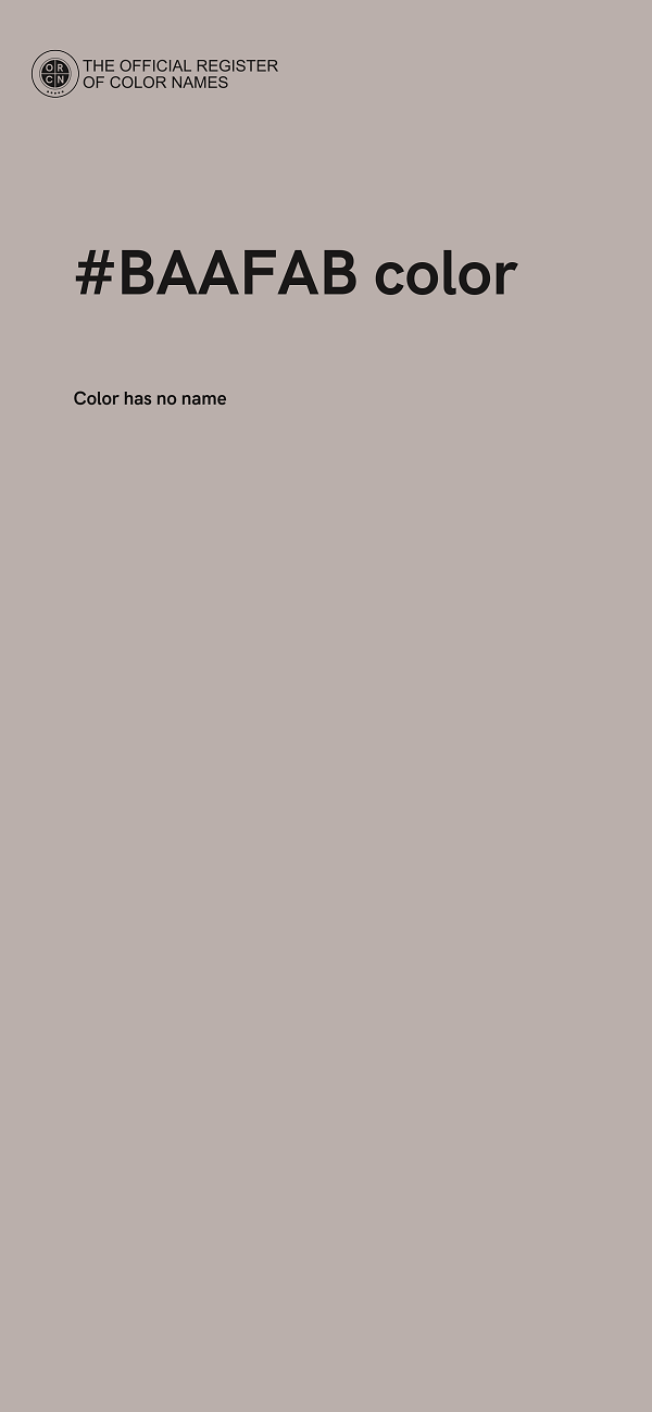 #BAAFAB color image