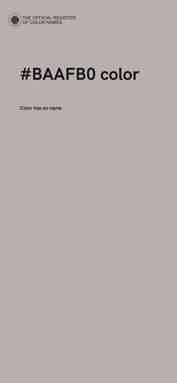 #BAAFB0 color image