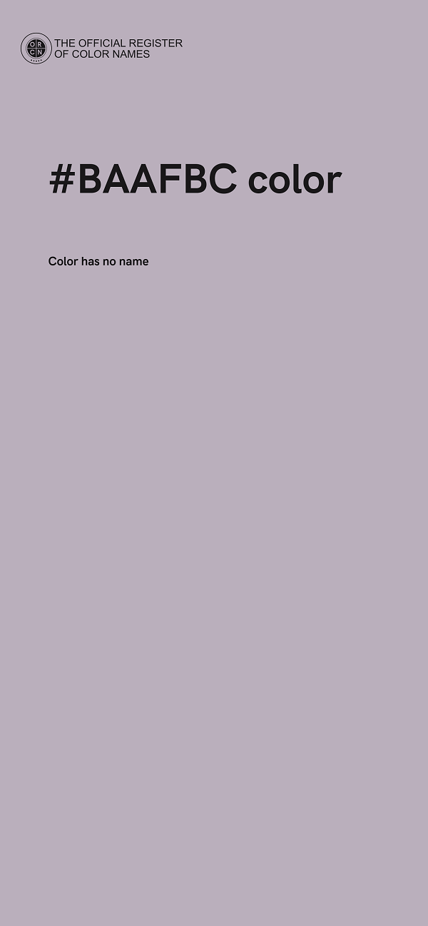 #BAAFBC color image