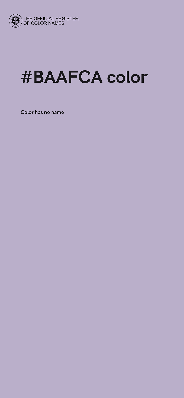 #BAAFCA color image