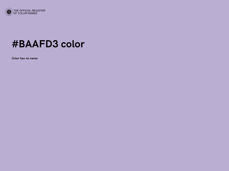 #BAAFD3 color image