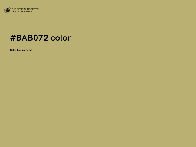 #BAB072 color image