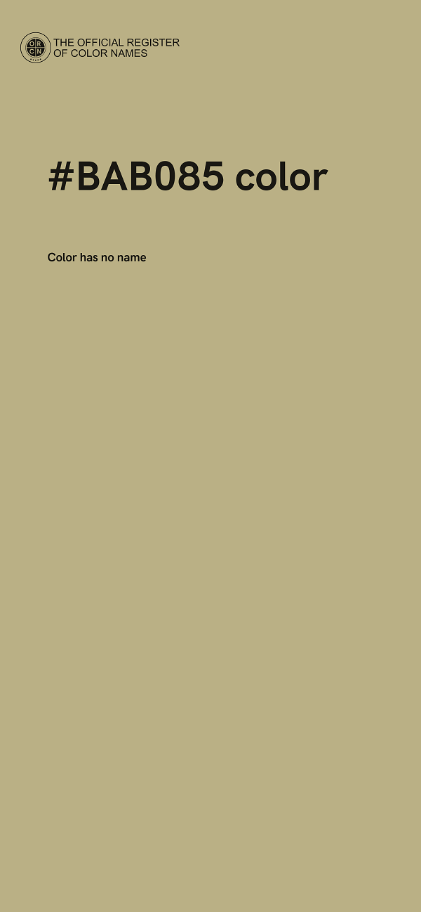 #BAB085 color image