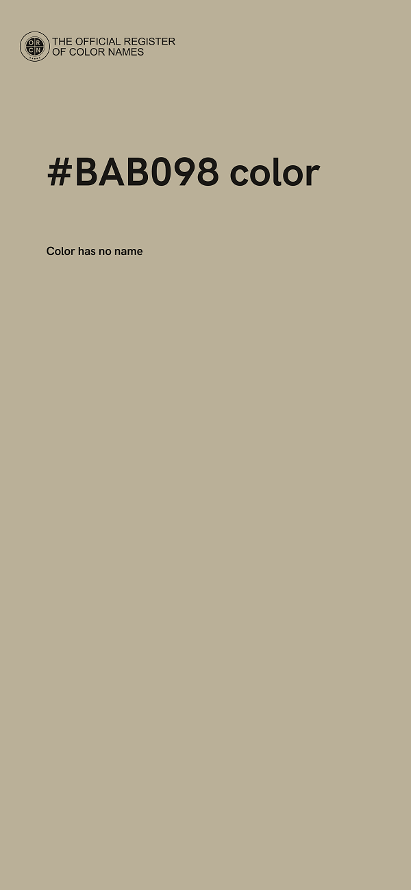 #BAB098 color image