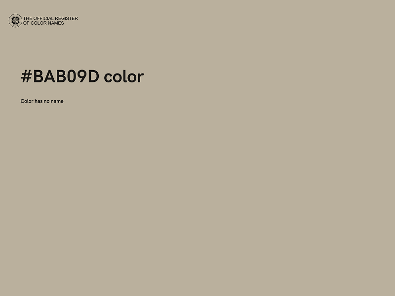 #BAB09D color image