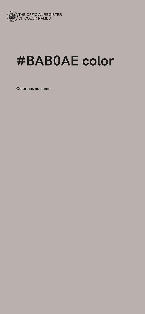 #BAB0AE color image