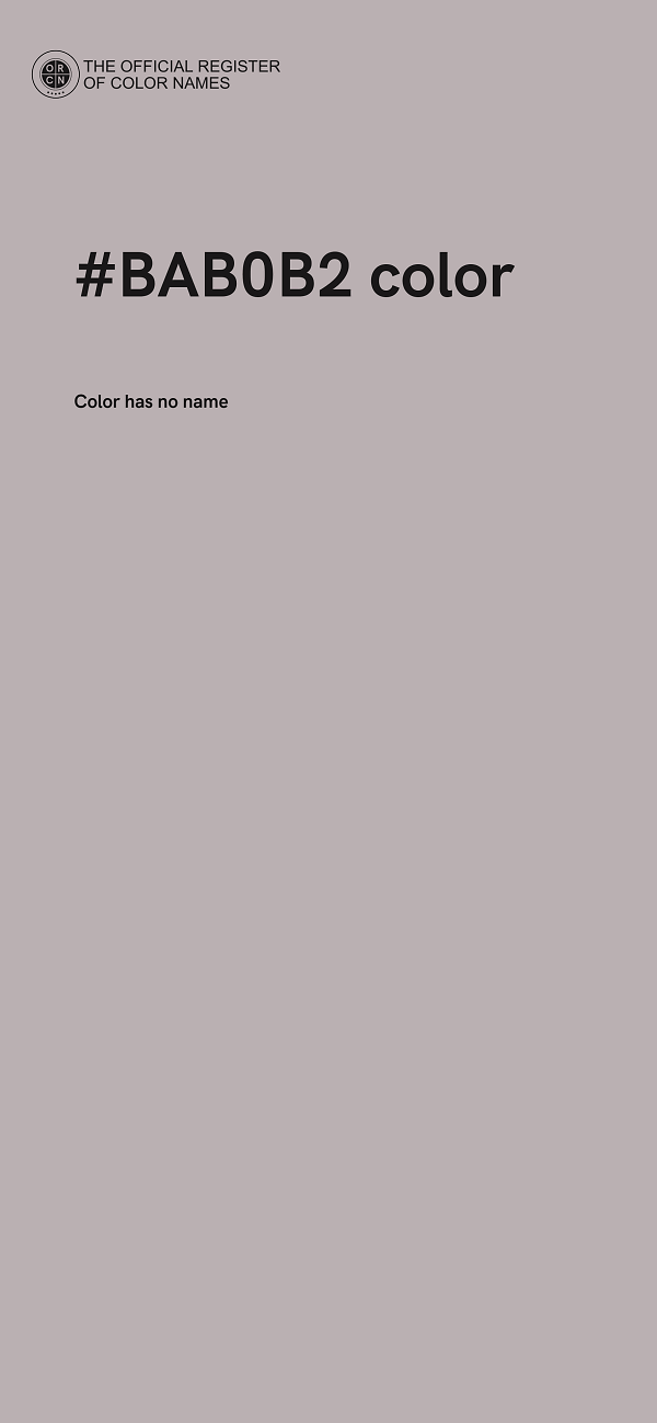 #BAB0B2 color image