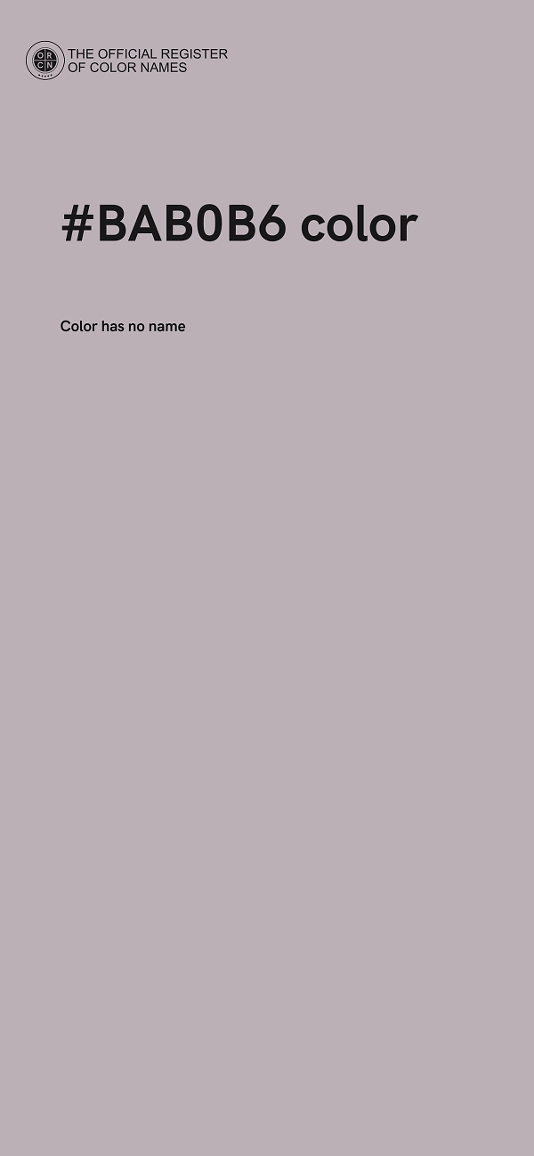 #BAB0B6 color image