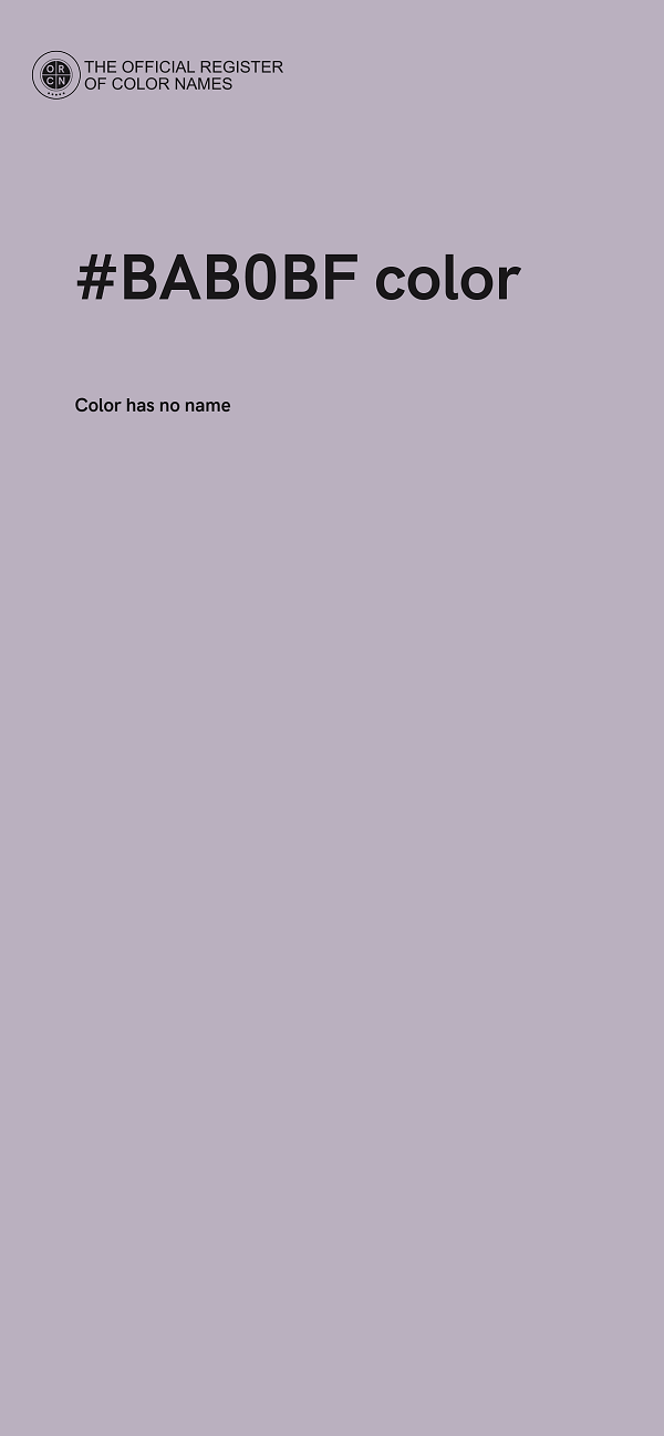 #BAB0BF color image