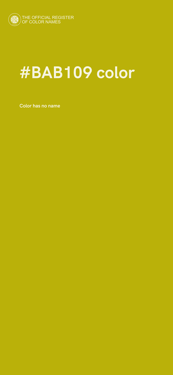 #BAB109 color image