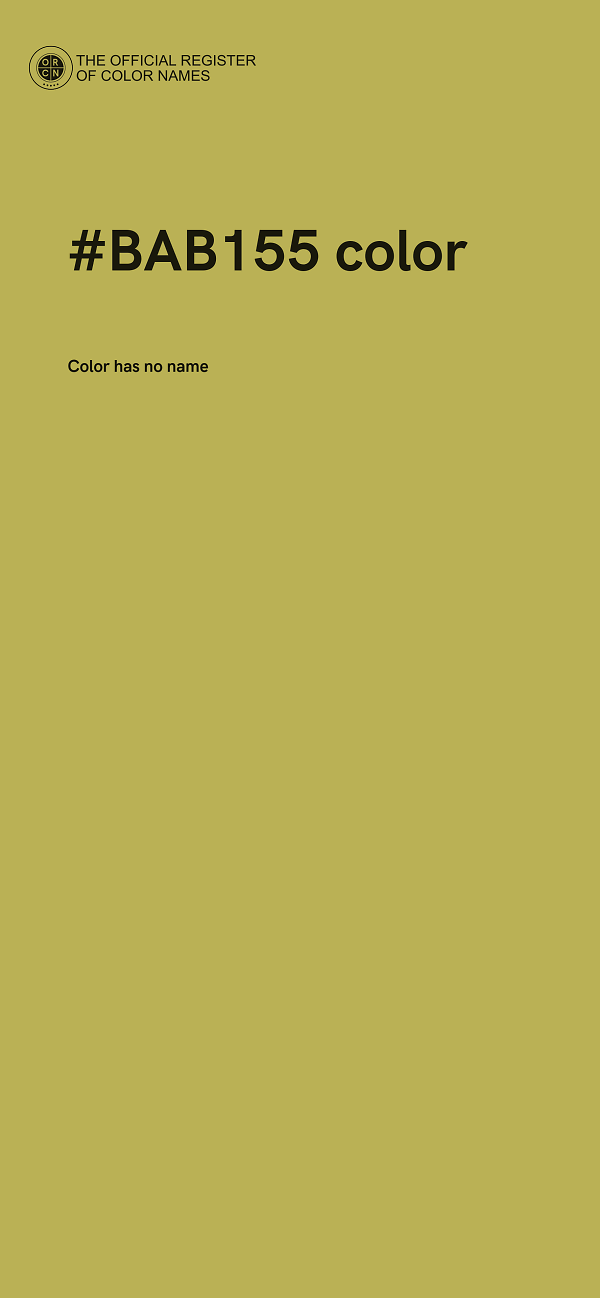 #BAB155 color image