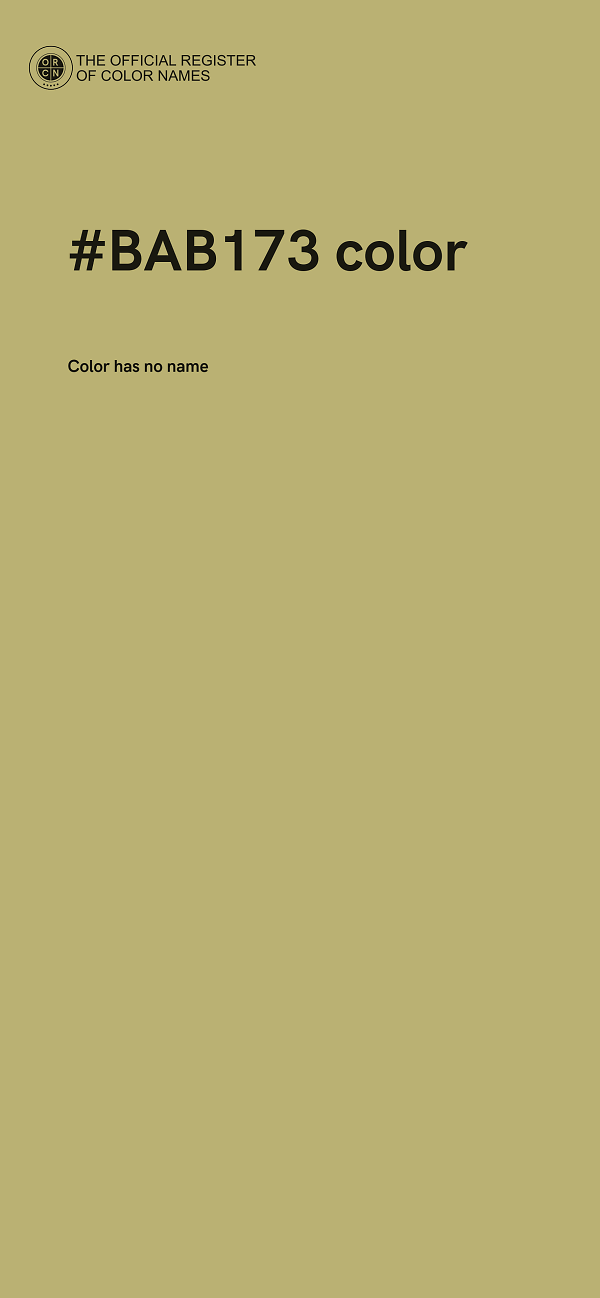 #BAB173 color image