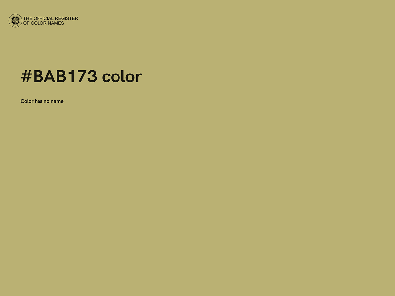 #BAB173 color image