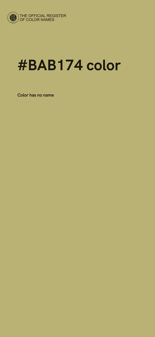 #BAB174 color image