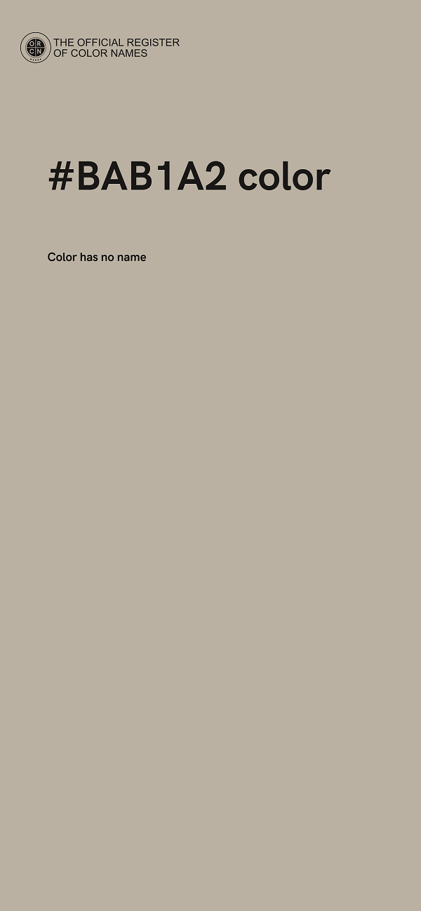 #BAB1A2 color image