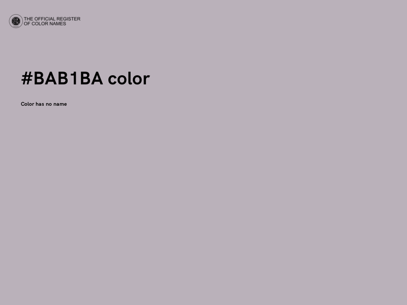 #BAB1BA color image