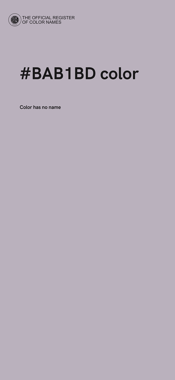 #BAB1BD color image