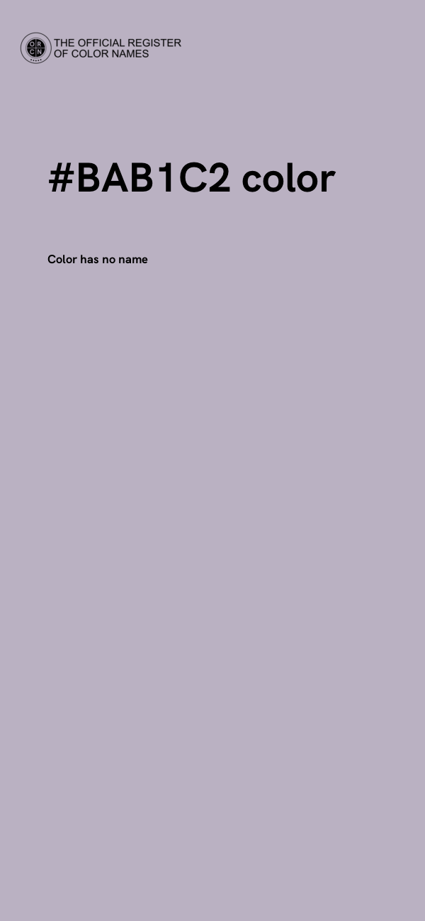#BAB1C2 color image