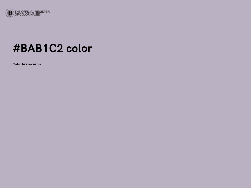 #BAB1C2 color image
