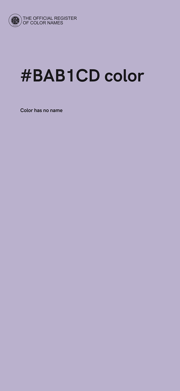 #BAB1CD color image