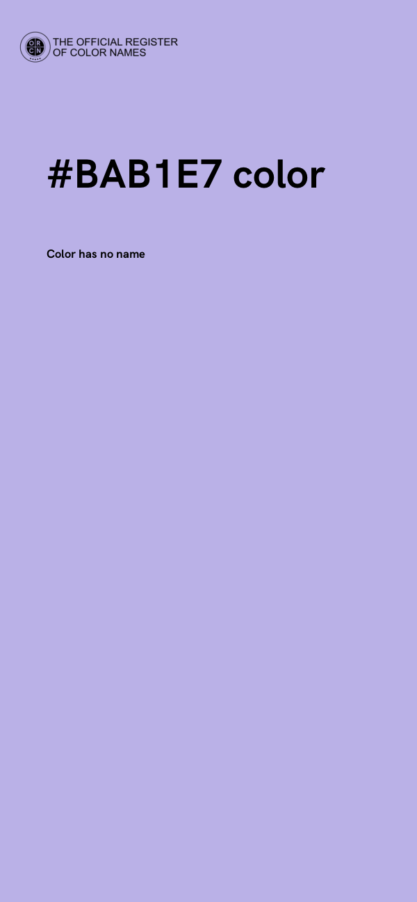 #BAB1E7 color image