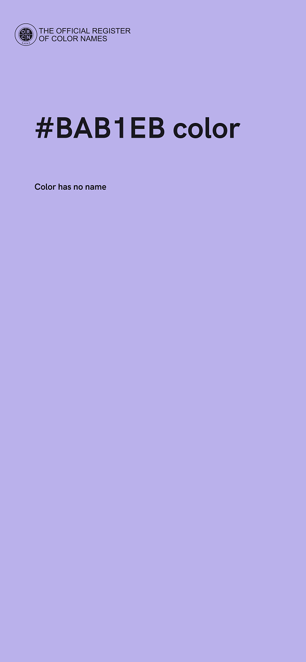 #BAB1EB color image