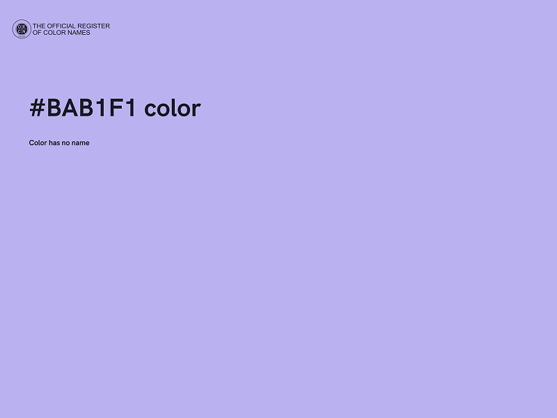 #BAB1F1 color image