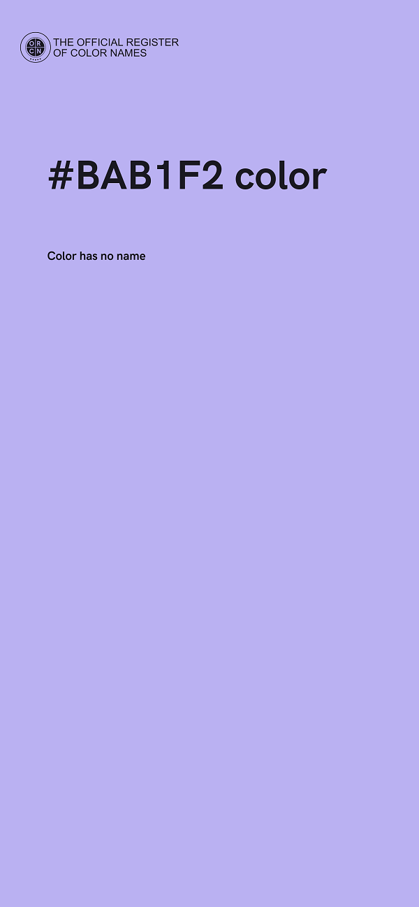 #BAB1F2 color image