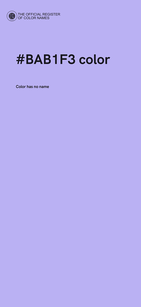#BAB1F3 color image