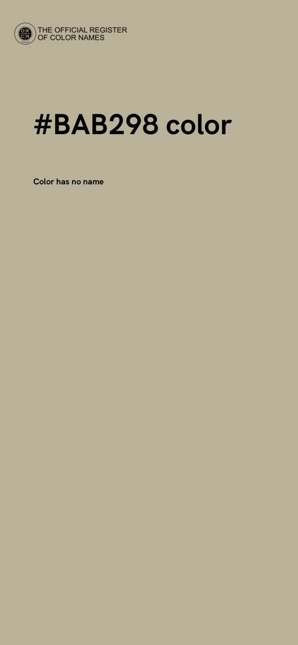 #BAB298 color image