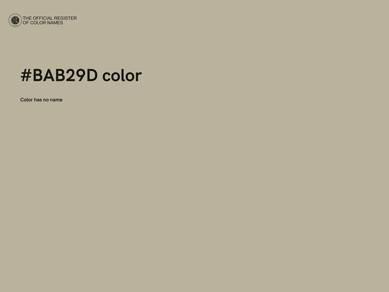 #BAB29D color image