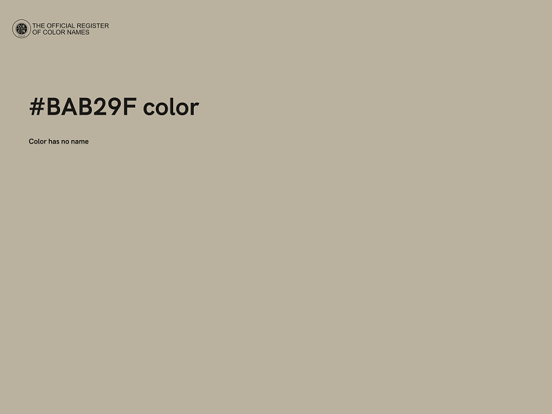 #BAB29F color image