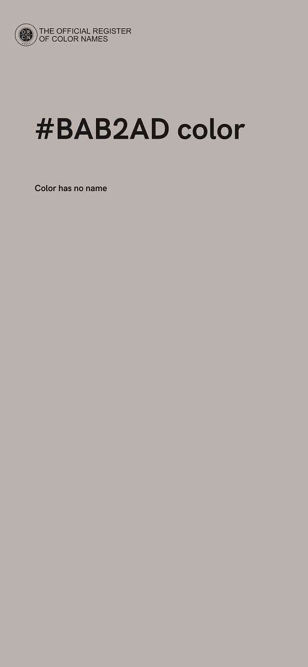#BAB2AD color image