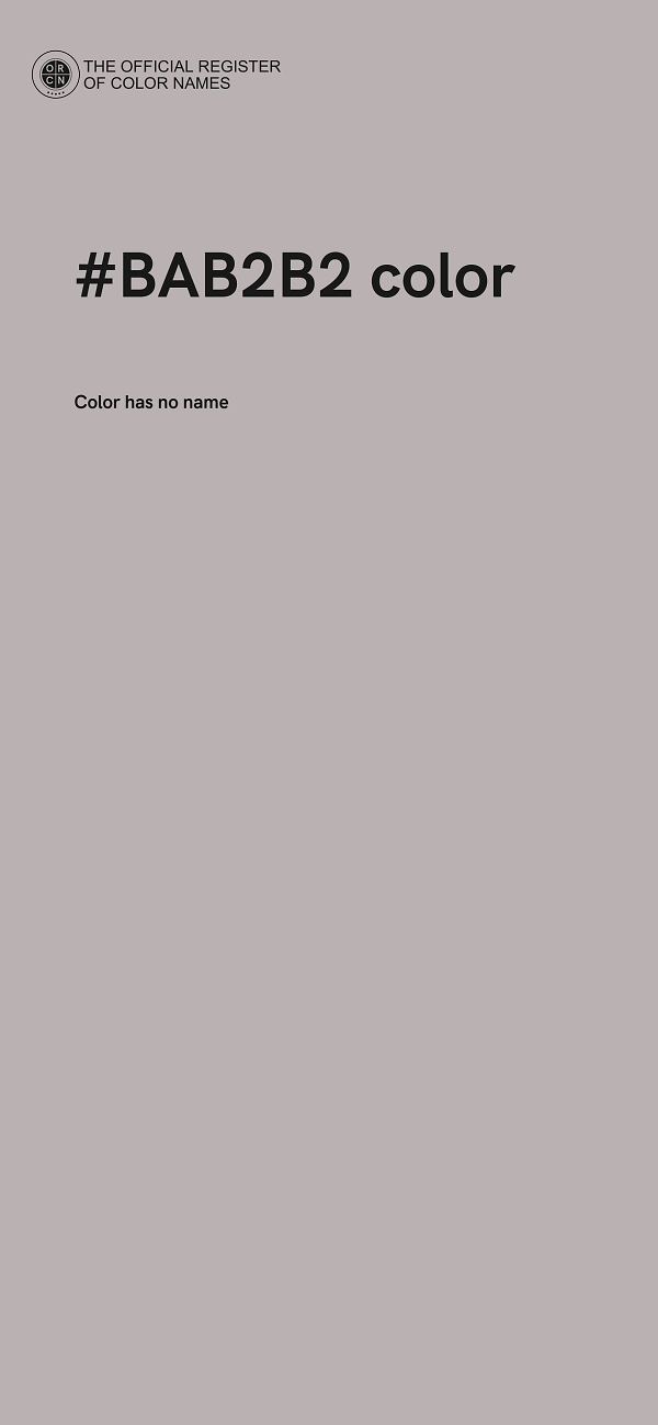 #BAB2B2 color image