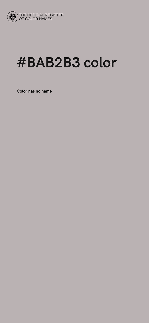 #BAB2B3 color image
