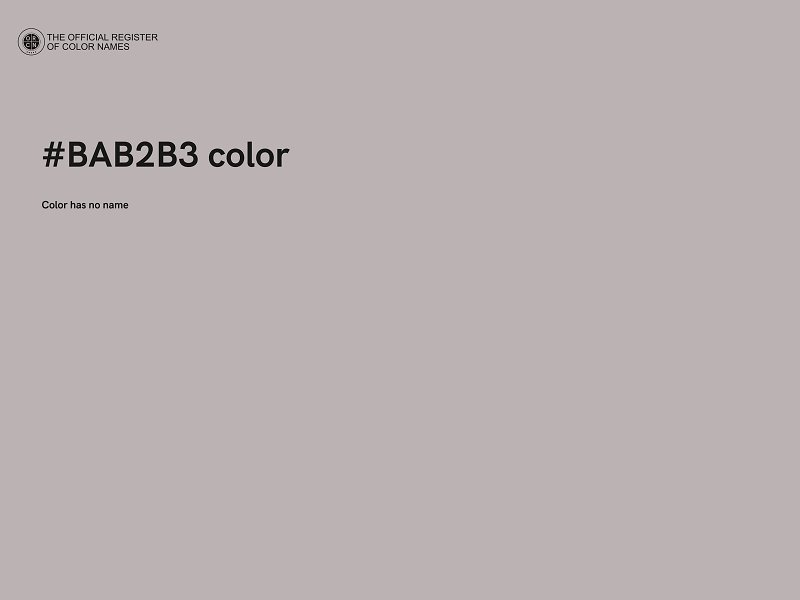 #BAB2B3 color image
