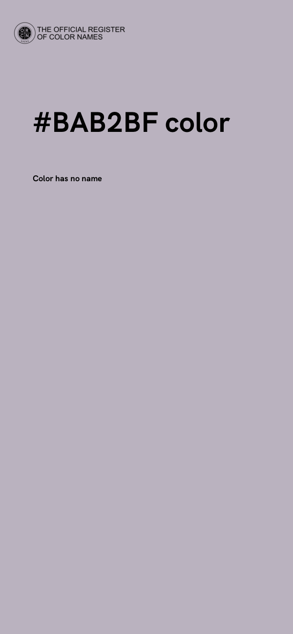 #BAB2BF color image