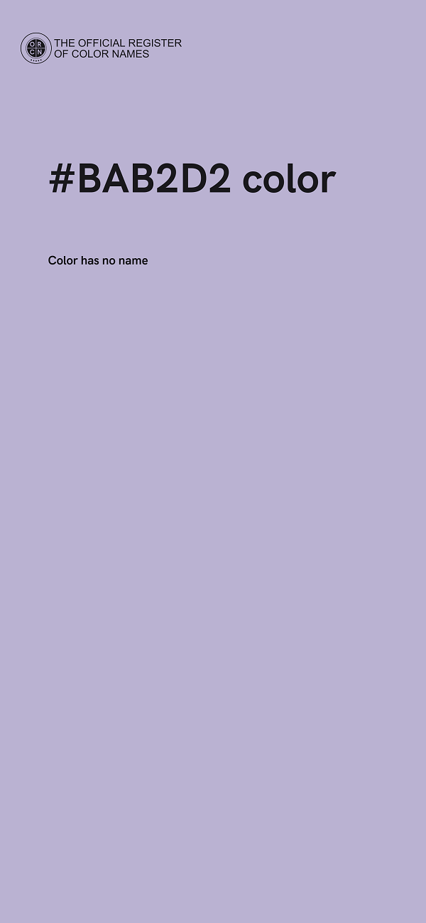 #BAB2D2 color image