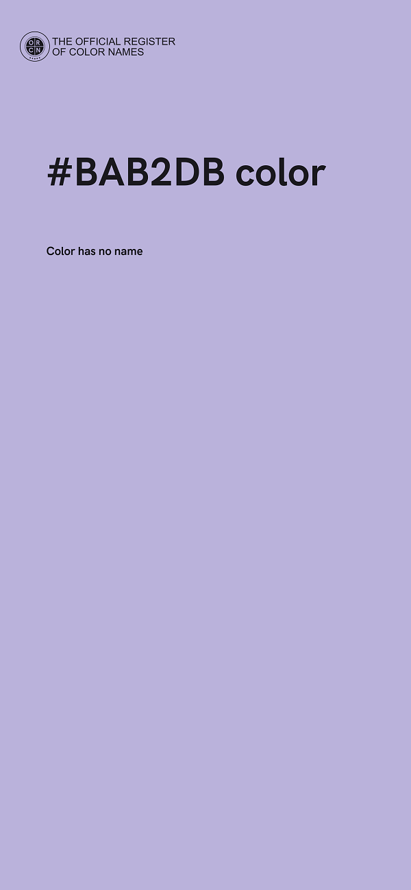 #BAB2DB color image