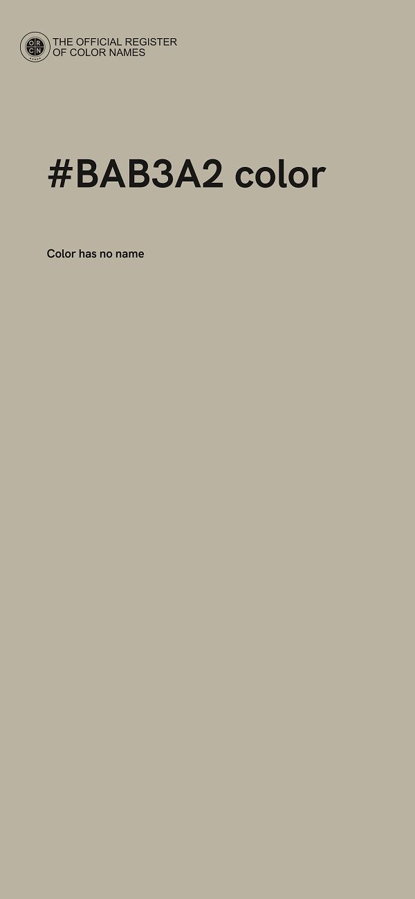 #BAB3A2 color image