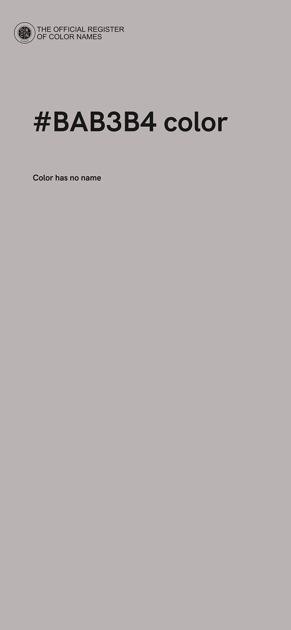 #BAB3B4 color image