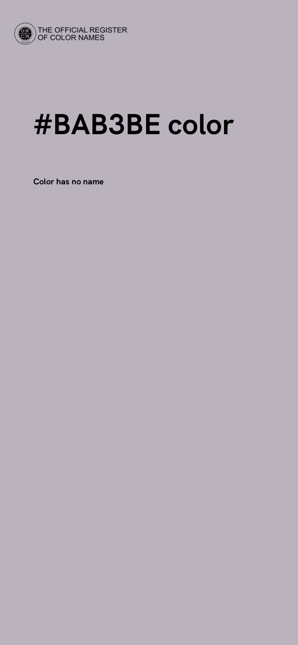 #BAB3BE color image