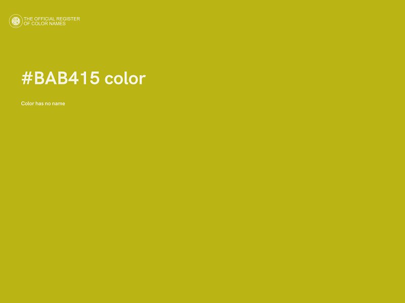 #BAB415 color image