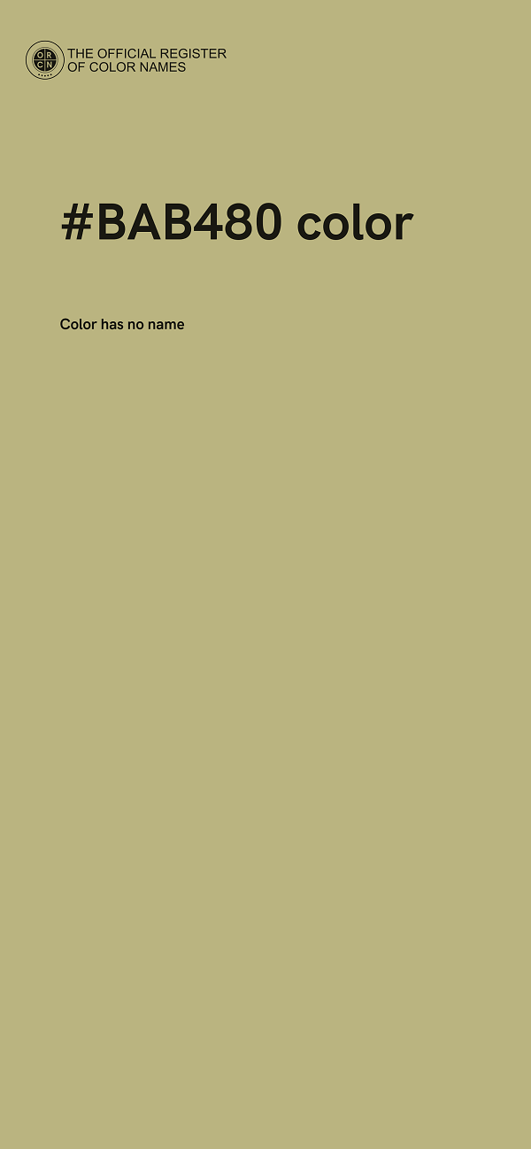 #BAB480 color image