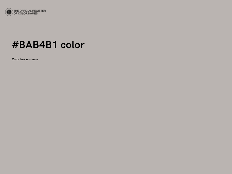 #BAB4B1 color image