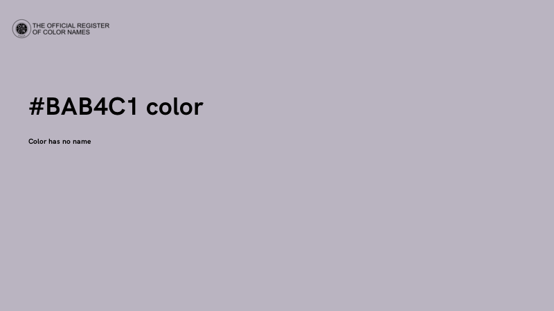 #BAB4C1 color image